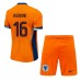 Maillot de foot Pays-Bas Joey Veerman #16 Domicile vêtements enfant Europe 2024 Manches Courtes (+ pantalon court)